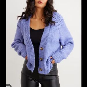Dynamite Soft Blue Cardigan Sweater